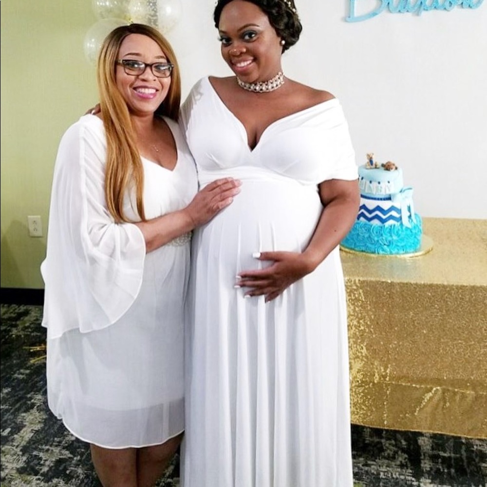 White Multi-way wrap maxi dress